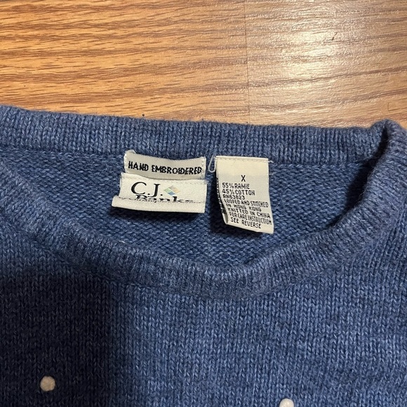 Vintage CJ Banks Snowman Sweater Large - Picture 3 of 4